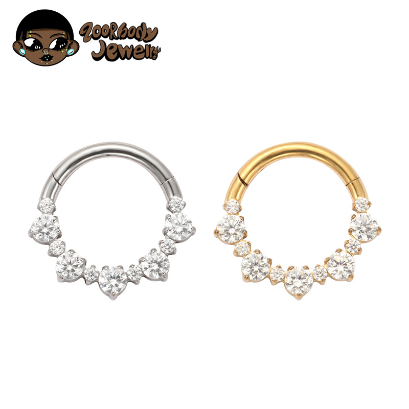 Zoor Body Jewelry - ASTM F136 TItanio Daith Clicker Anello