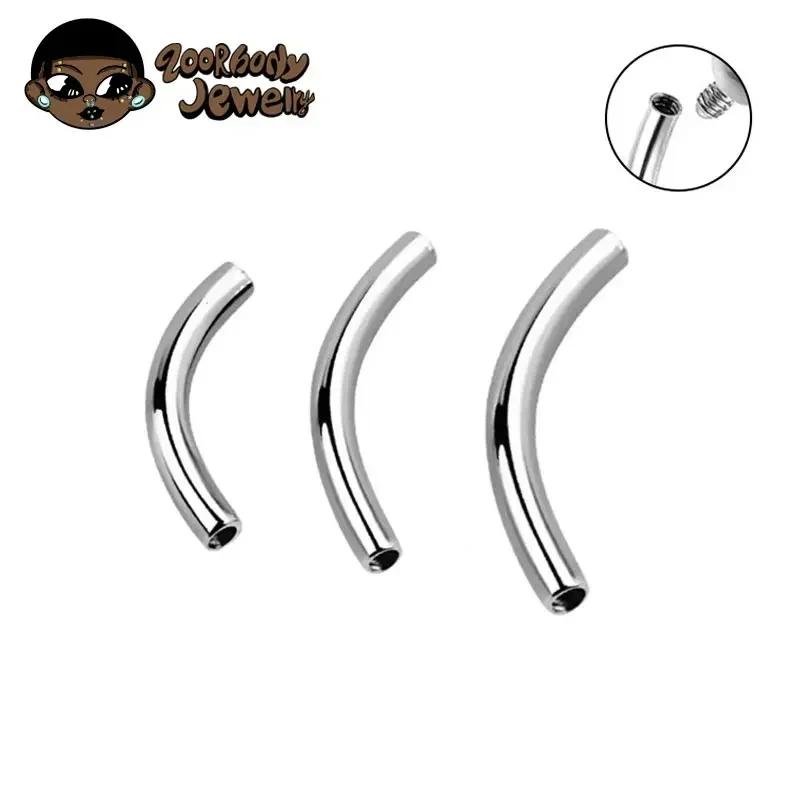 Zoor Body Jewelry - 10 Pz/lotto ASTM F136 Titanio Filettatura