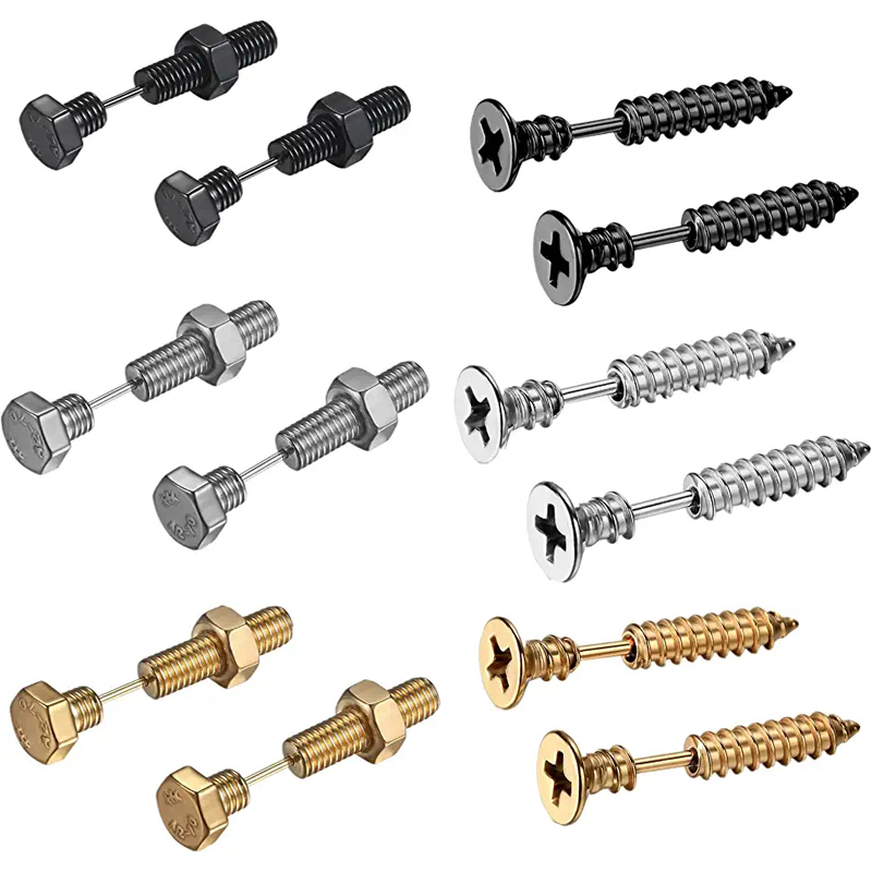 Body Jewelry Changing Kit - 2-3 paia di orecchini a bottone