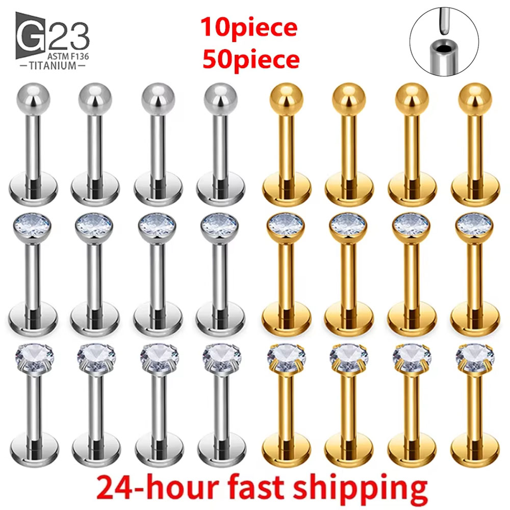 Body Jewelry Changing Kit - 10/50 pz 20/18/16g G23 titanio Piercing