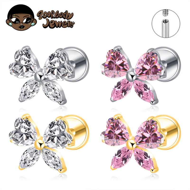 ASTM F136 TItanio Cuore CZ Arc - Zoor Body Jewelry recensione e prezzo