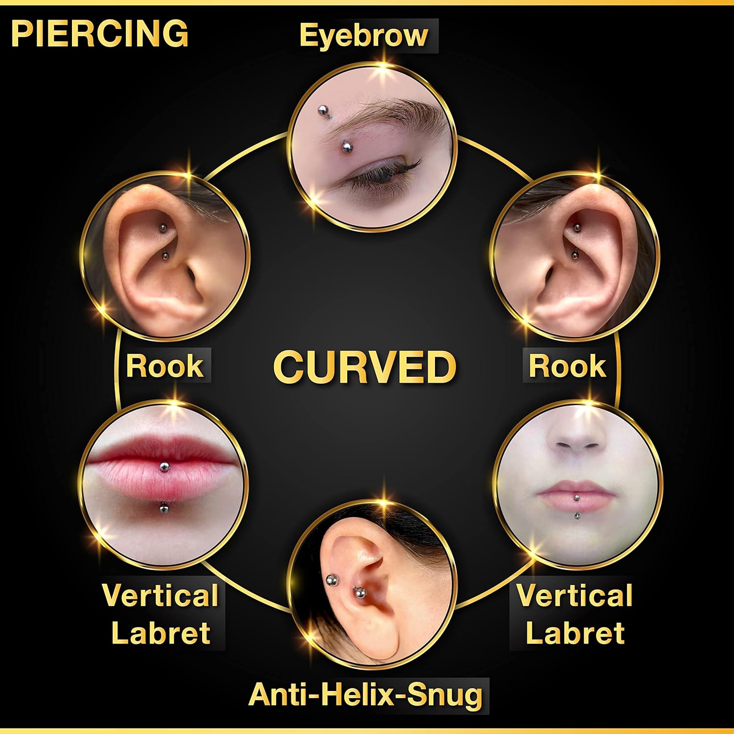 Set da 32 pz. in Acciaio Chiru - Body Jewelry Changing Kit recensione e prezzo