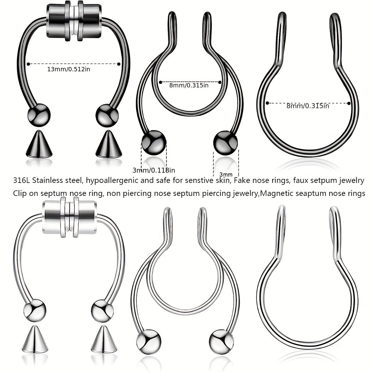 1 pz/3 pz uomini in acciaio in - Body Jewelry Changing Kit recensione e prezzo