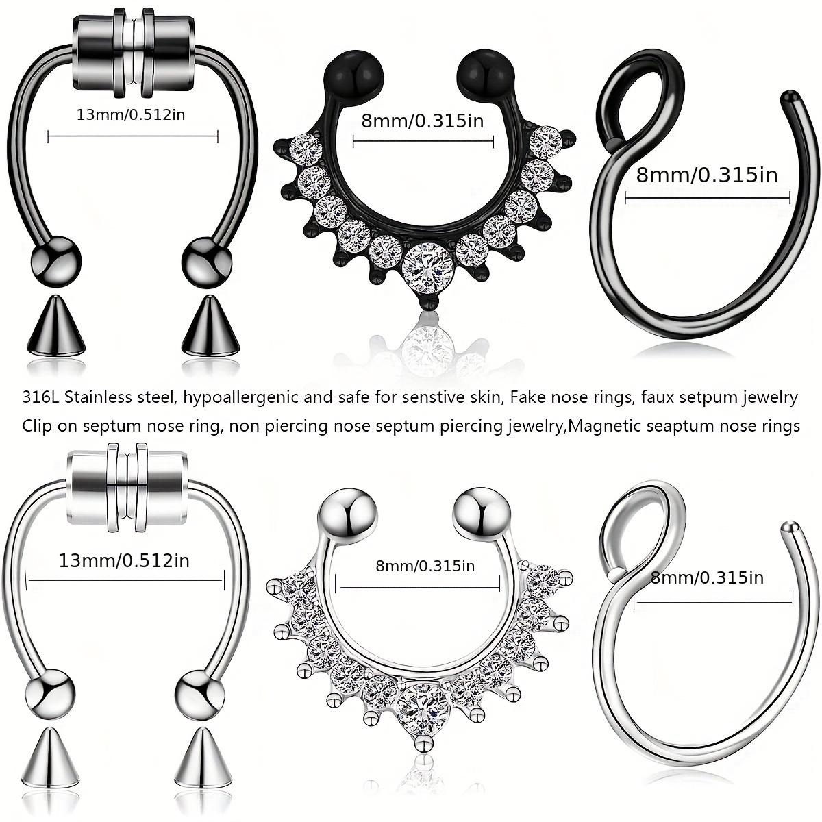 1 pz/3 pz uomini in acciaio in - Body Jewelry Changing Kit recensione e prezzo