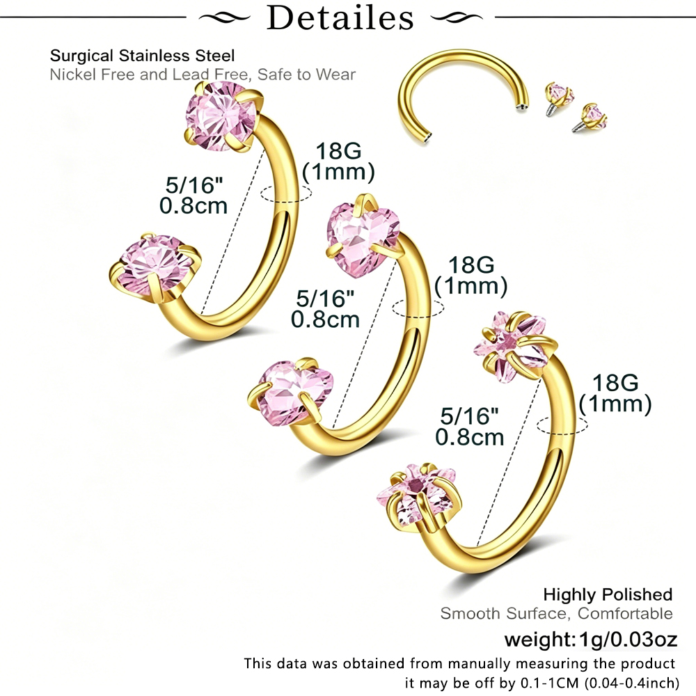 Anelli per il Naso a Ferro di  - Body Jewelry Changing Kit recensione e prezzo