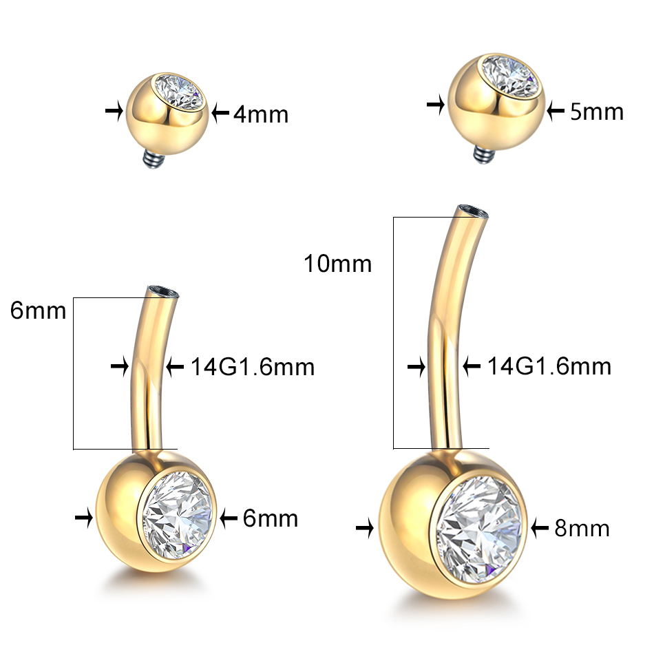 10 pz/lotto Titanio Cristallo  - Zoor Body Jewelry recensione e prezzo