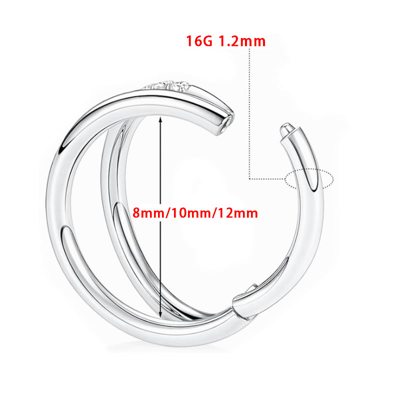 ASTM F136 Titanio 16G Luna Ane - Zoor Body Jewelry recensione e prezzo