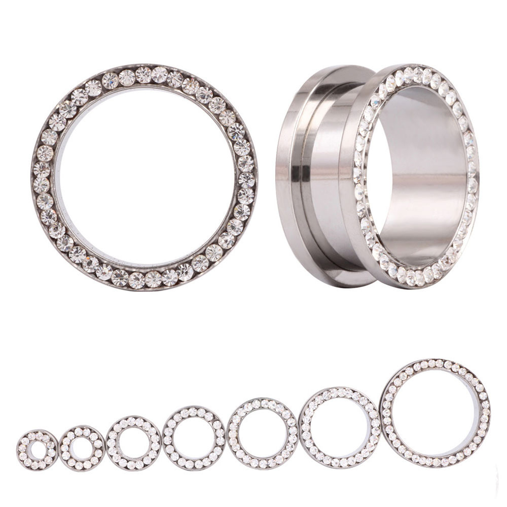 2 pz/lotto Tunnel per Orecchio - Body Jewelry Ear Gauges recensione e prezzo