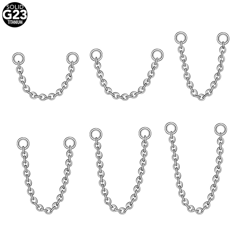 1/5PCS Titanio Doppia Catena p - Zoor Body Jewelry recensione e prezzo