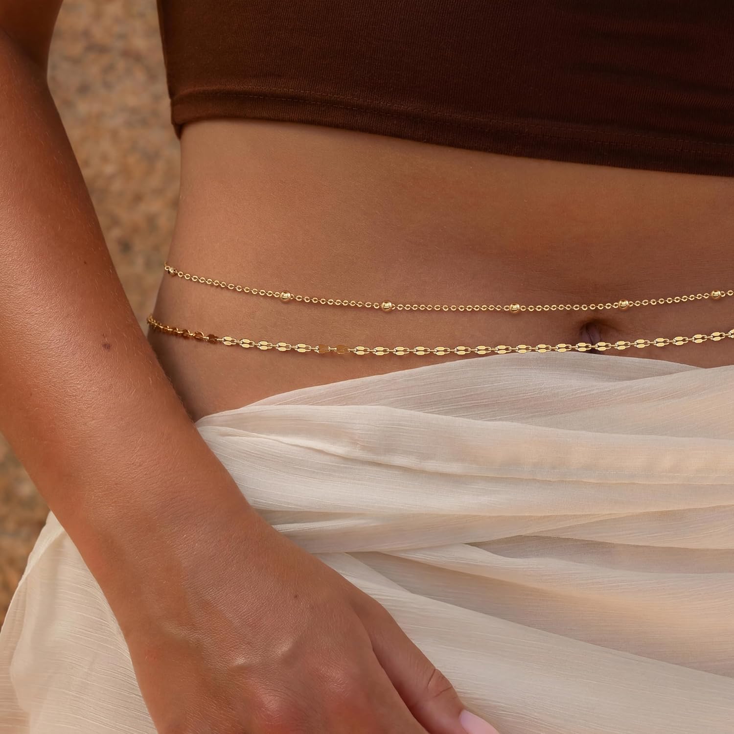 Catena da Vita Placcata Oro 14 - Body Jewelry Waist Chains recensione e prezzo